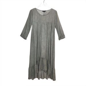 Roolee Cottagecore Gray Layered Midi Dress S